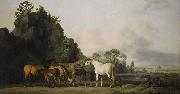 George Stubbs Brood Mares and Foals, USA oil painting artist